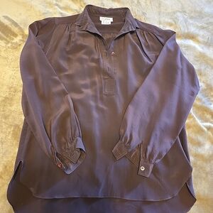 Kenar Ann Tjian Brown Blouse Size 6 Vintage